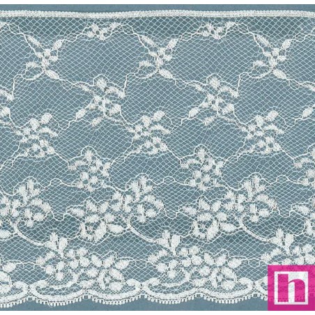 64334 PUNTILLA NYLON ESKO 135 MM. POLIAMIDA 100% MARFIL Venta en piezas de 20.00 M