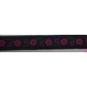 655365-0019 CINTA JACQUARD ZERA 25 MM. POLIESTER 100% AZUL/DORADO Venta en piezas de 7.00 M
