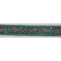 655367-0012 CINTA JACQUARD CLIO 25 MM. POLIESTER 100% AGUA/DORADO Venta en piezas de 7.00 M