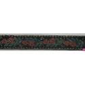 655367-0013 CINTA JACQUARD CLIO 25 MM. POLIESTER 100% MUSGO/DORADO Venta en piezas de 7.00 M