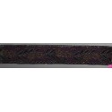 655367-0022 CINTA JACQUARD CLIO 25 MM. POLIESTER 100% MORADO/DORADO Venta en piezas de 7.00 M
