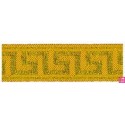 655368-0004 CINTA JACQUARD ZITA 25 MM. POLIESTER 100% AMARILLO/DORADO Venta en piezas de 7.00 M