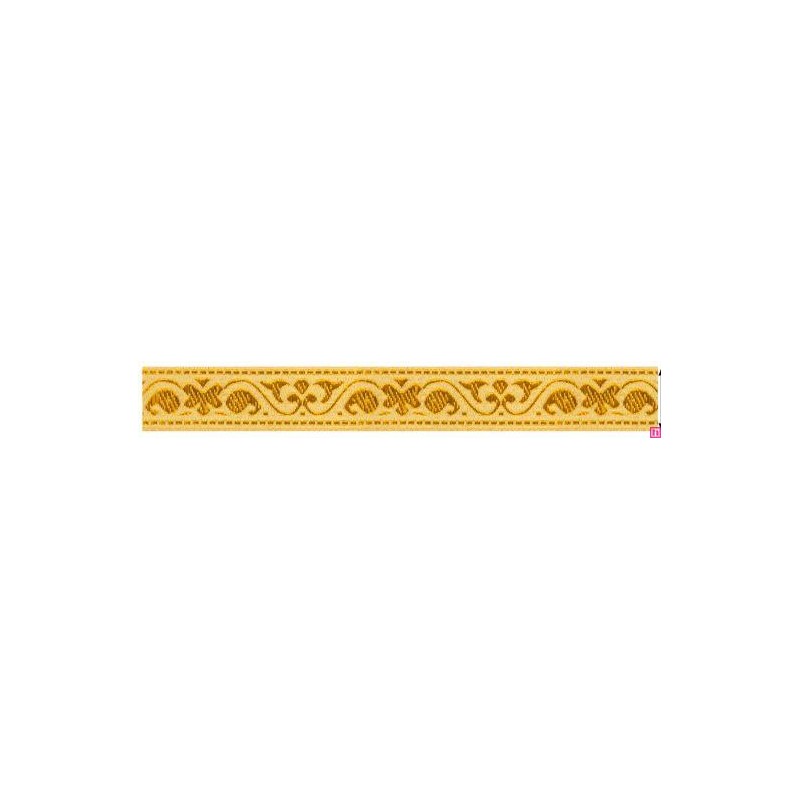 655369-0100 CINTA JACQUARD GARLAN 20 MM. POLIESTER 100% ORO Venta en piezas de 7.00 M