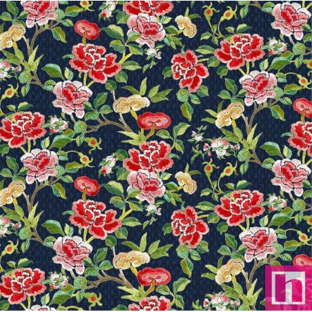 66945 PATCH. AMERICANO SILK ROAD (01) 110 CM. ALGODON 100% MARINO Venta en piezas de 7.00 M