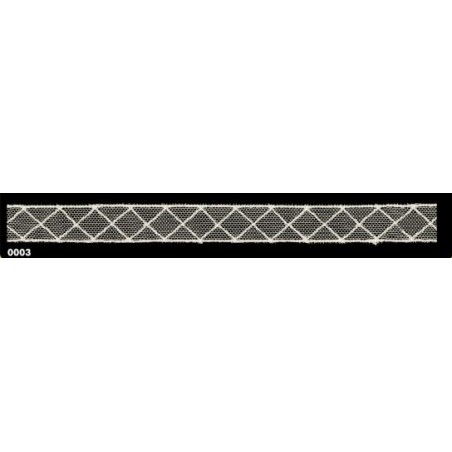 803204-0003 XENO ENTREDOS TUL BORDADO 15 MM. ALGODON 50%-NYLON 50% BEIG Venta en piezas de 13.00 M