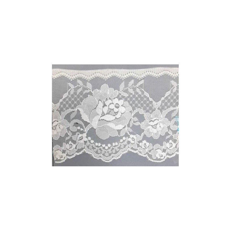 8173-000 PUNTILLA NYLON EREN 100 MM. POLIESTER 100% BLANCO Venta en piezas de 50.00 M