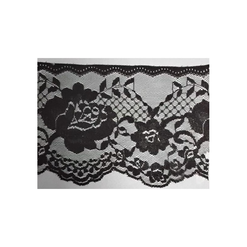 8173-004 PUNTILLA NYLON EREN 100 MM. POLIESTER 100% NEGRO Venta en piezas de 50.00 M