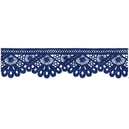 908248-20 PUNTILLA GUIPUR FANTASIA DEVA 42 MM. POLIESTER 100% MARINO Venta en piezas de 9.10 M