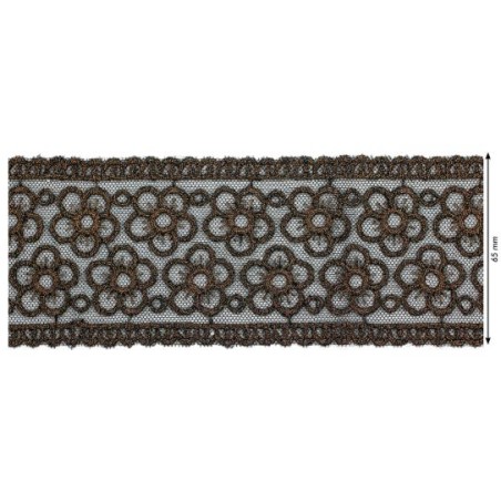 908259-102 GALON TUL FANTASIA 65 MM. DULCIE POLIESTER 100% COBRE Venta en piezas de 9.10 M