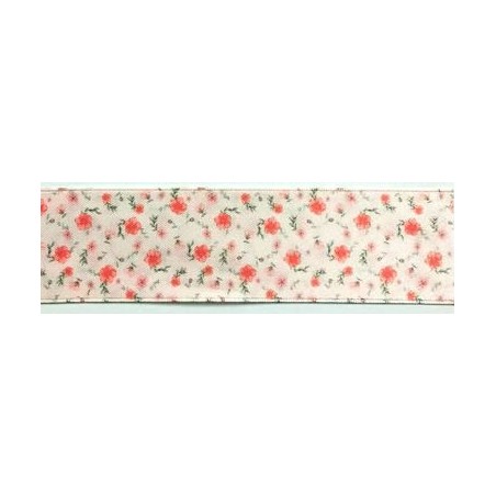 941317-40-6 CINTA ESTAMPADA DOBLE CARA KAILE 40 MM. POLIESTER 100% SALMON Venta en piezas de 22.80 M