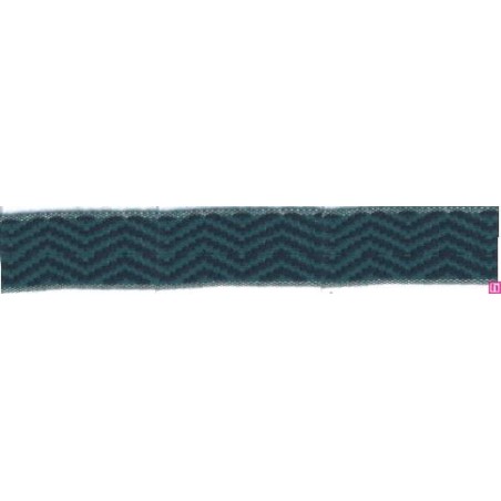 9656-30-2531 CINTA JACQUARD LIMBER 30 MM. ACRILICO 95%-ALGODON 3%-PA 2% AGUAMARINA Venta en piezas de 12.50 M