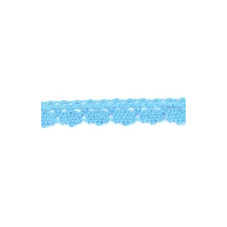 9706-21 PUNTILLA BOLILLO DIEGO 12 MM. ALGODON 100% CELESTE Venta en piezas de 25.00 M