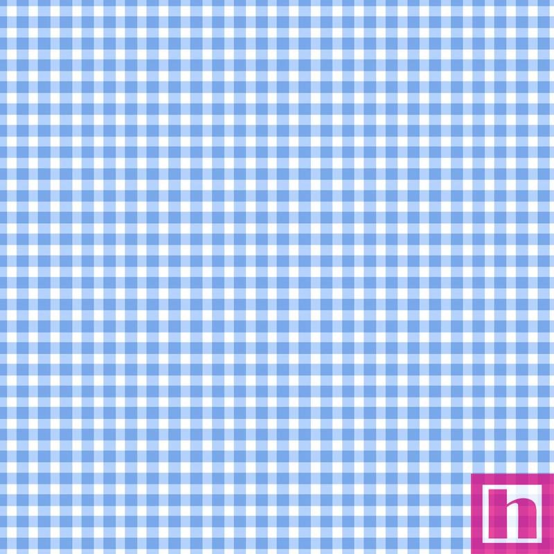 P0017-MAS610-B4 PATCH. AMERICANO BEAUTIFUL BASICS (048) CLASSIC CHECK-110 CM. ALGODON 100% CELESTE BEBE Venta en piezas de 4.55