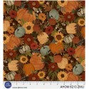 P121-AHOM6213ZMU PATCH. AMERICANO AUTUMN HOMESTEAD (02) 110 CM. ALGODON 100% NEGRO/CALABAZA Venta en piezas de 7.00 M
