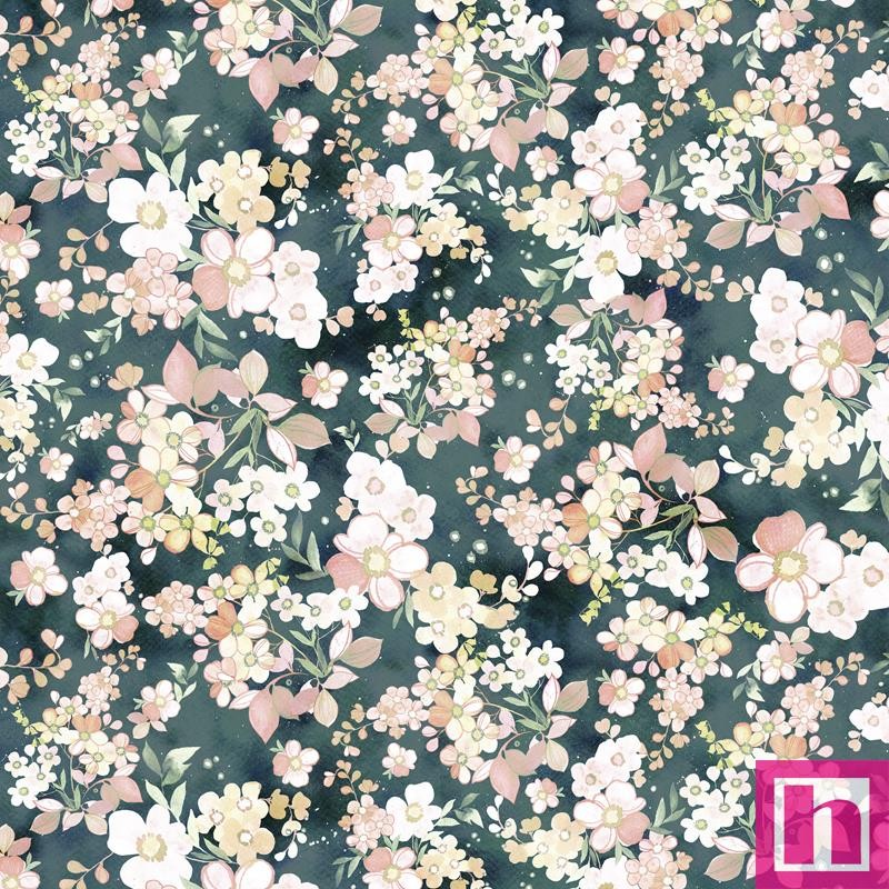 P121-AMEW6531TEALPINK PATCH. AMERICANO AMELIE 108 (01) 270 CM. ALGODON 100% OCEANO Venta en piezas de 8.20 M