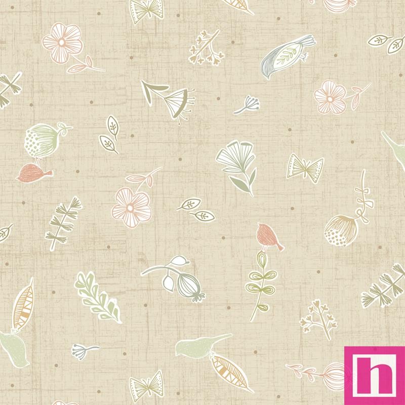 P121-BIIN6467TAUPE PATCH. AMERICANO BREATHE IT IN (08) 110 CM. ALGODON 100% TOPO Venta en piezas de 7.00 M
