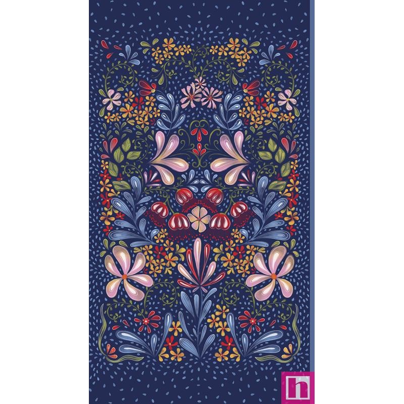 P121-CPOE6130BPA PATCH. AMERICANO COUNTRY POETRY (02) PANEL 60X110 CM. ALGODON 100% MARINO Venta en piezas de 4.55 M