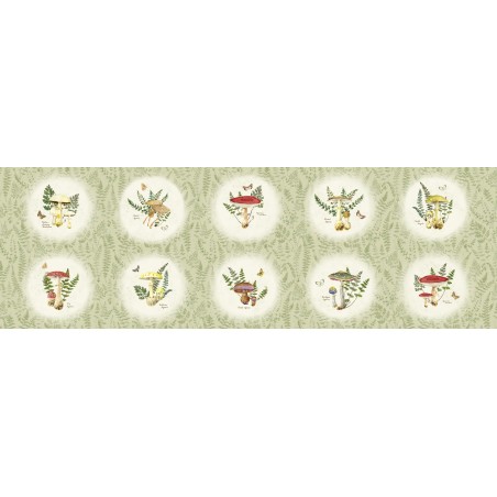 P121-FFLO6332LG PATCH. AMERICANO FOREST FLOOR (02) 110 CM. ALGODON 100% VERDE Venta en piezas de 7.00 M