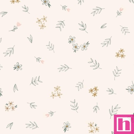 P121-MEAD6480ECRU PATCH. AMERICANO MEADOWLIGHT (03) 110 CM. ALGODON 100% CREMA Venta en piezas de 7.00 M