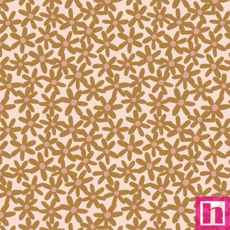 P121-MEAD6481PINKOCHRE PATCH. AMERICANO MEADOWLIGHT (14) 110 CM. ALGODON 100% ROSA Venta en piezas de 7.00 M