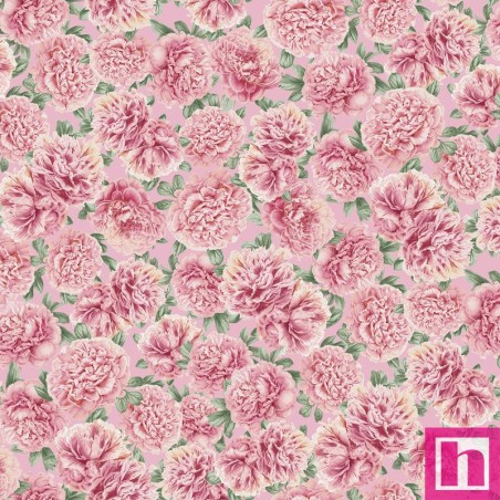 P121-PHIL6533PINK PATCH. AMERICANO PEONY HILL (06) 110 CM. ALGODON 100% ROSA Venta en piezas de 7.00 M