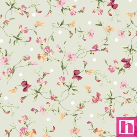 P121-PHIL6534LTSAGE PATCH. AMERICANO PEONY HILL (09) 110 CM. ALGODON 100% VERDE Venta en piezas de 7.00 M