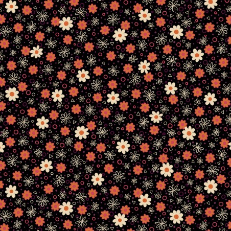 P121-SSEA6357K PATCH. AMERICANO SEWING SEASON (08) 110 CM. ALGODON 100% NEGRO Venta en piezas de 7.00 M