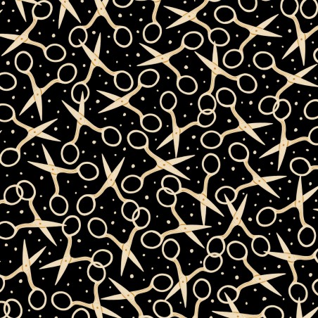 P121-SSEA6358K PATCH. AMERICANO SEWING SEASON (11) 110 CM. ALGODON 100% NEGRO Venta en piezas de 7.00 M
