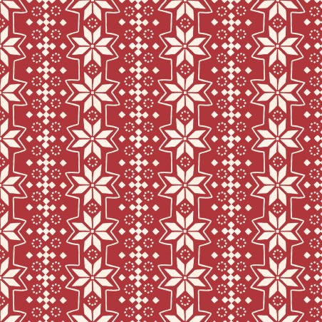 P121-TTSE6176RW PATCH. AMERICANO TIS THE SEASON (12) 110 CM. ALGODON 100% ROJO Venta en piezas de 7.00 M