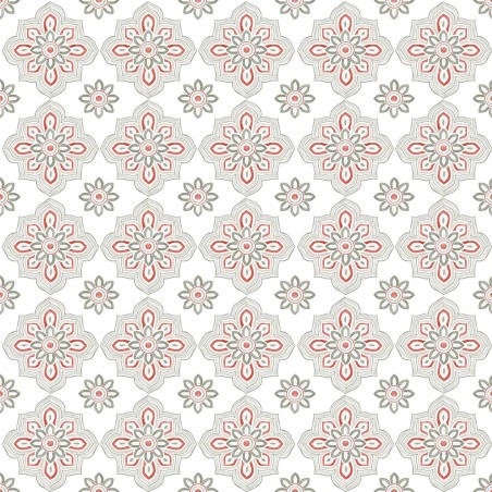 P121-WWHI6206W PATCH. AMERICANO WOODLAND WHISPERS (15) 110 CM. ALGODON 100% BLANCO Venta en piezas de 7.00 M