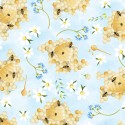 P133-14972-55 PATCH. AMERICANO ENCHANTED SPRING (14) 110 CM. ALGODON 100% CELESTE Venta en piezas de 6.80 M