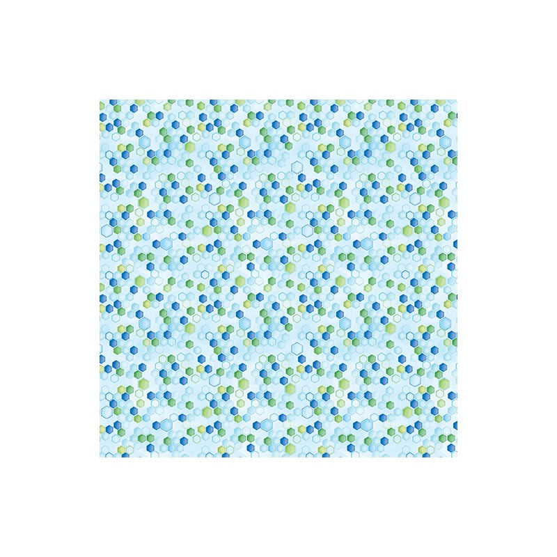 P133-14973-55 PATCH. AMERICANO ENCHANTED SPRING (17) 110 CM. ALGODON 100% CELESTE Venta en piezas de 6.80 M