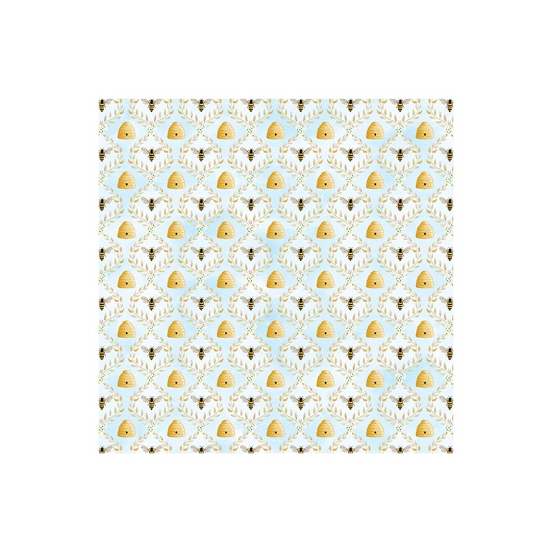 P133-14975-55 PATCH. AMERICANO ENCHANTED SPRING (16) 110 CM. ALGODON 100% CELESTE Venta en piezas de 6.80 M