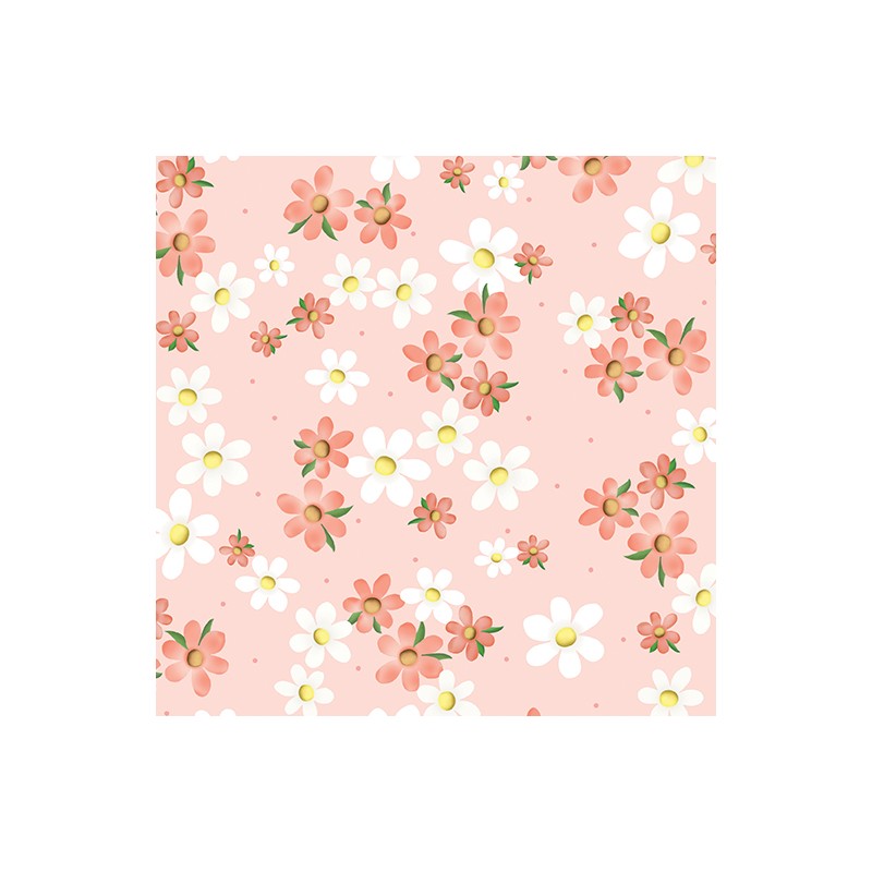 P133-14978-21 PATCH. AMERICANO ENCHANTED SPRING (11) 110 CM. ALGODON 100% ROSA Venta en piezas de 6.80 M