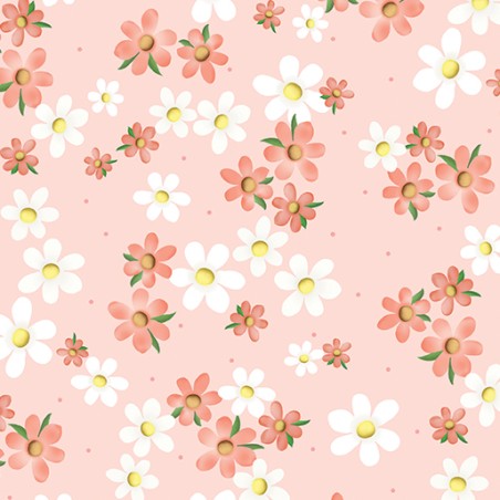 P133-14978-21 PATCH. AMERICANO ENCHANTED SPRING (11) 110 CM. ALGODON 100% ROSA Venta en piezas de 6.80 M