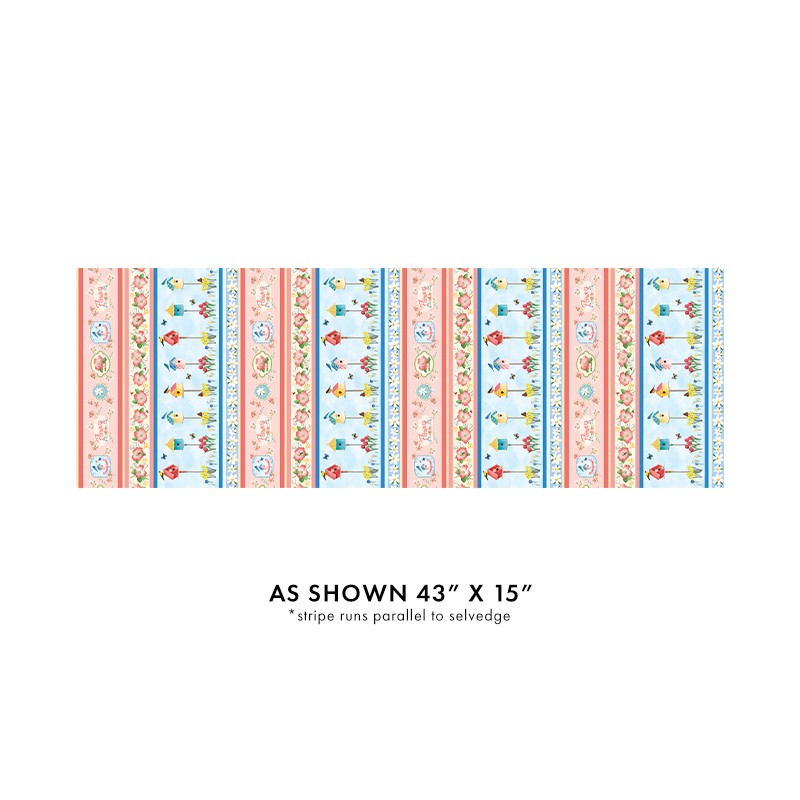 P133-14980-99 PATCH. AMERICANO ENCHANTED SPRING (05) 110 CM. ALGODON 100% MULTI Venta en piezas de 6.80 M