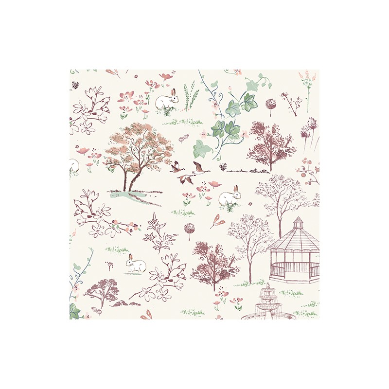 P133-15040-07 PATCH. AMERICANO SWEET MEADOW (01) 110 CM. ALGODON 100% CREMA Venta en piezas de 6.80 M