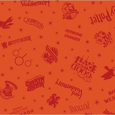 P133-15224-36 PATCH. AMERICANO HARRY POTTER 2ND ED. (09) 110 CM. ALGODON 100% NARANJA Venta en piezas de 6.80 M