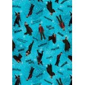 P133-15265-84 PATCH. AMERICANO HARRY POTTER 2ND ED. (15) 110 CM. ALGODON 100% TURQUESA Venta en piezas de 6.80 M