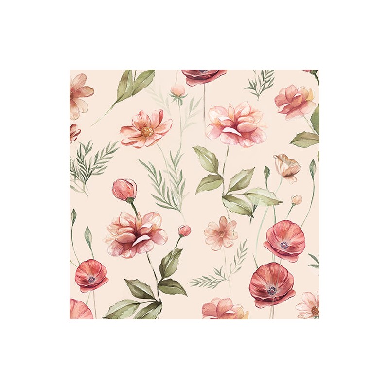 P133-16579-70 PATCH. AMERICANO GARDEN OF AFFECTION (01) 110 CM. ALGODON 100% CREMA Venta en piezas de 6.80 M