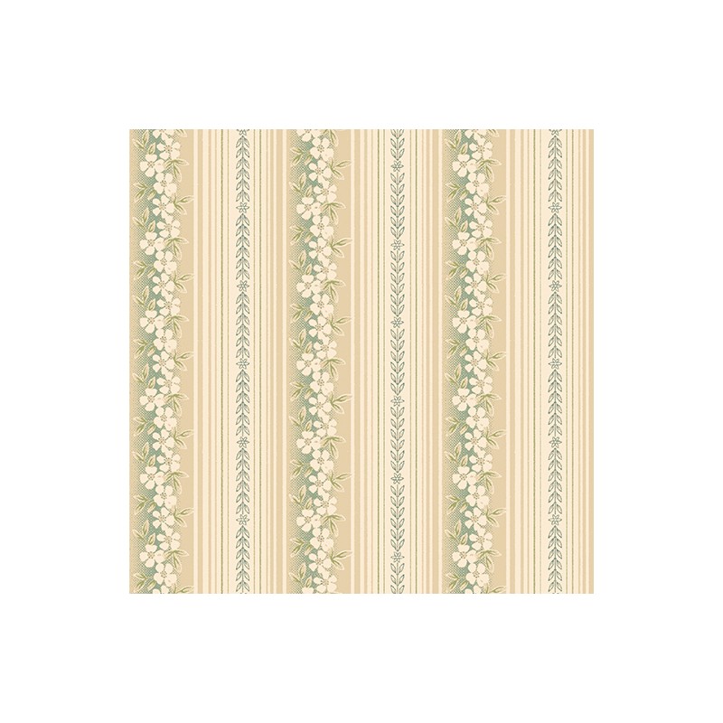 P133-16652-46 PATCH. AMERICANO BELOVED (11) 110 CM. ALGODON 100% NATURAL/VERDE Venta en piezas de 6.80 M
