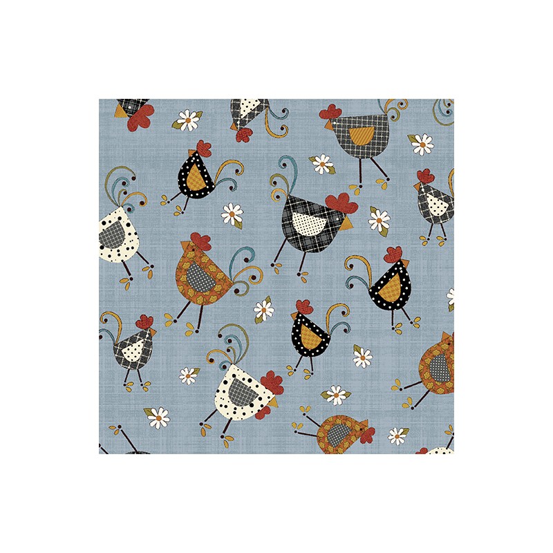 P133-16754-54 PATCH. AMERICANO PRAIRIE CHICKS (08) 110 CM. ALGODON 100% DENIM Venta en piezas de 6.80 M