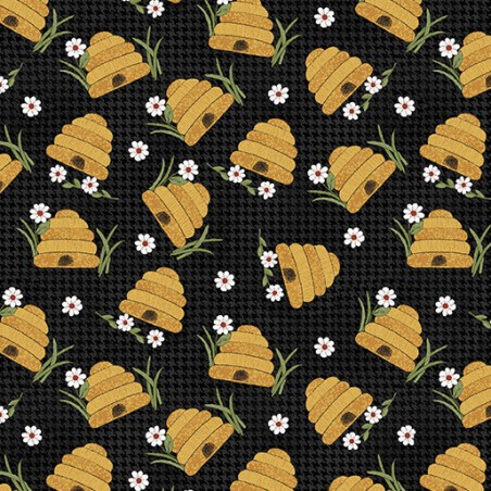 P133-16755-12 PATCH. AMERICANO PRAIRIE CHICKS (12) 110 CM. ALGODON 100% NEGRO Venta en piezas de 6.80 M