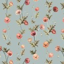 P133-16760-81 PATCH. AMERICANO GARDEN OF AFFECTION (13) 110 CM. ALGODON 100% MENTA Venta en piezas de 6.80 M