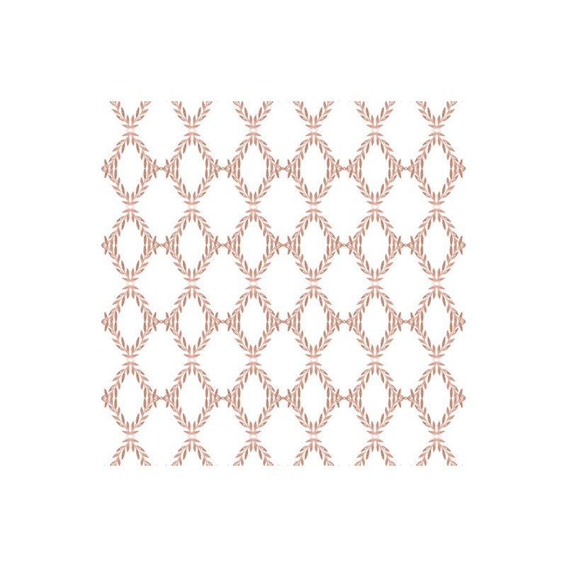 P133-16762-29 PATCH. AMERICANO GARDEN OF AFFECTION (05) 110 CM. ALGODON 100% BLANCO/SALMON Venta en piezas de 6.80 M