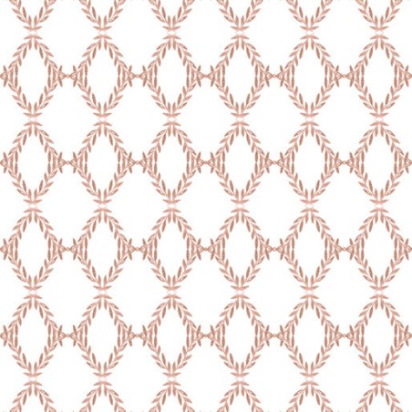 P133-16762-29 PATCH. AMERICANO GARDEN OF AFFECTION (05) 110 CM. ALGODON 100% BLANCO/SALMON Venta en piezas de 6.80 M