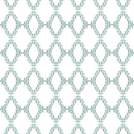 P133-16762-82 PATCH. AMERICANO GARDEN OF AFFECTION (15) 110 CM. ALGODON 100% BLANCO/MENTA Venta en piezas de 6.80 M