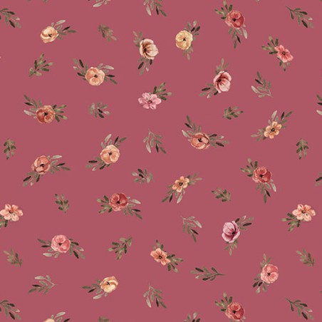 P133-16763-25 PATCH. AMERICANO GARDEN OF AFFECTION (07) 110 CM. ALGODON 100% ROSA Venta en piezas de 6.80 M