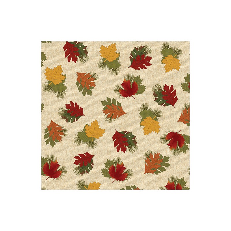 P133-16778-07 PATCH. AMERICANO A WALK IN THE FOREST (05) 110 CM. ALGODON 100% CREMA/MULTI Venta en piezas de 6.80 M