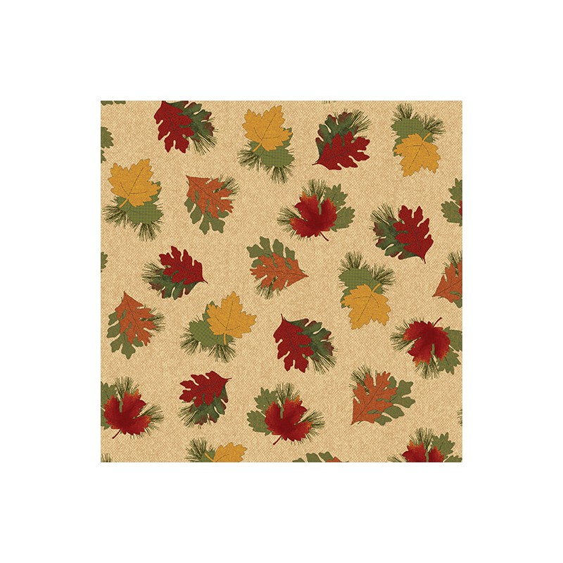 P133-16778-30 PATCH. AMERICANO A WALK IN THE FOREST (03) 110 CM. ALGODON 100% MIEL/MULTI Venta en piezas de 6.80 M